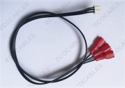 22AWG Black Red Glued Custom Cable1