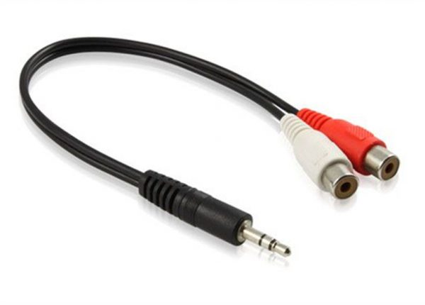 3.5mm To 2RCA Female Cable1