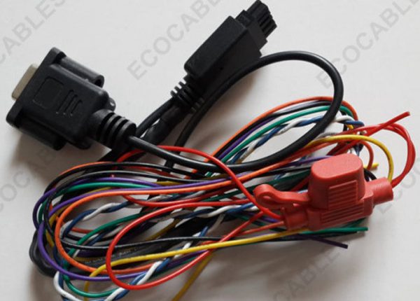 D-sub 9 Pin Automotive Wiring Harness OEM Molex Cable1