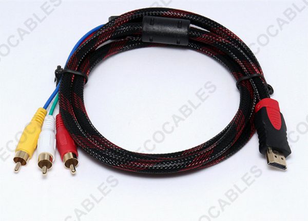 HDMI To AV Cable Male Gold Plated RCA Audio Cable1