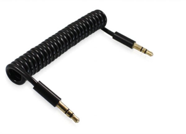 Space Saving 3.5 mm Coiled Audio Cable1