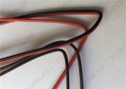 UL1007 22awg Black Red 2P Glued Cable 3