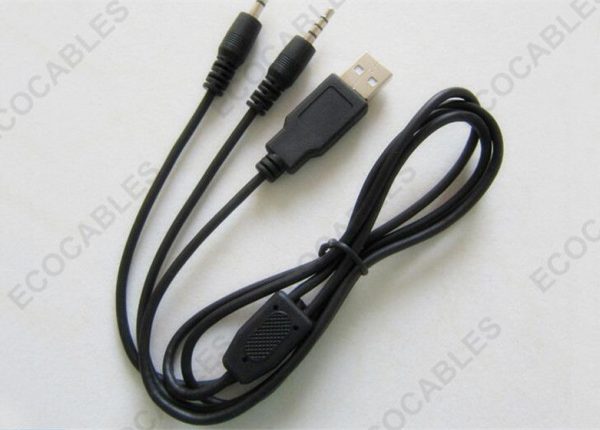 USB 2.0 A Type Male To 3.5mm Male Stereo Audio Cable