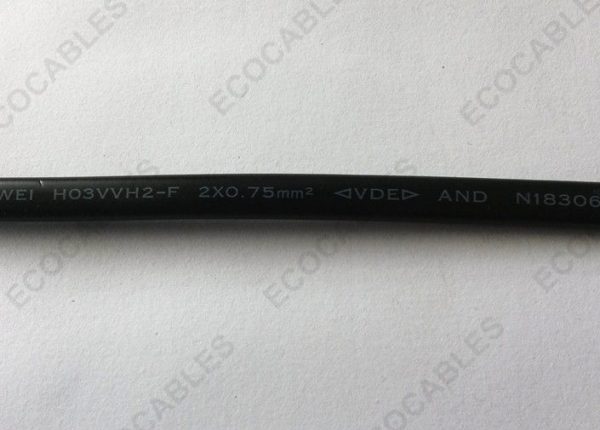 VDE HO3VVH2-F 2 0.75 PVC Power Core Cable 2