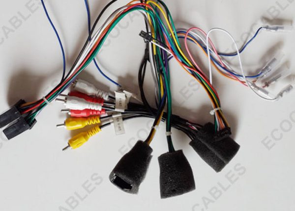 Vehicle Headlight Wire Harness RCA JST LED Cable1