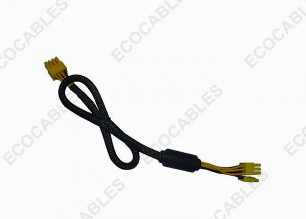 Yellow Connector PCI Express Braide Cable1