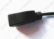 Black A Female Vertical Connector Moulded Electric Wire 4