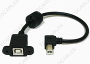 Ear Right Angle BM To BF USB Extension Cable 2