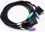 HDB15P Male To MD6P Male VGA Cable1