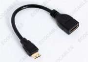 HDMI 20 CM Long Signal Female to Male Cable1