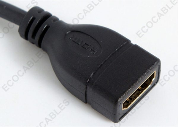 HDMI 20 CM Long Signal Female to Male Cable2