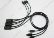 Micro USB Female to 2 Male Cable1