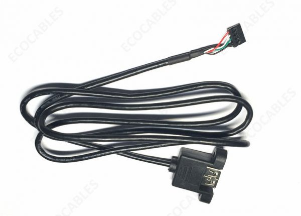 Mounted USB A F to 5P Power wire1