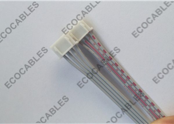 UL2468 Red And White Flat Ribbon Wire 8