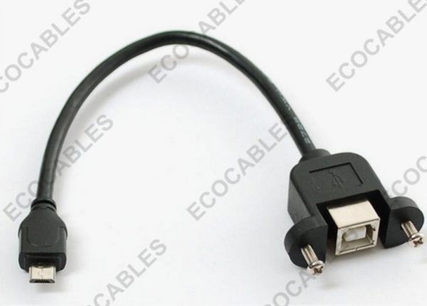 USB 2.0 Vertical Panell Mount Cable1