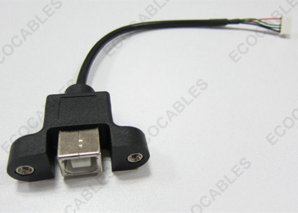 USB 3.0 Electric Wire Harness Female B Type Connector PVC Cable