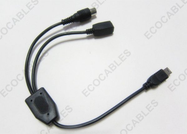 USB AM To Dual 5Pin Din USB Extension Cable1