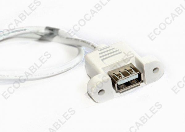 White AM To AF USB Extension Cable2