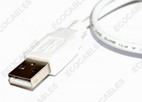 White AM To AF USB Extension Cable3