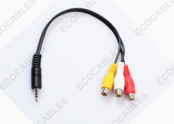 Yellow White Red Stereo Signal AV Cable 1