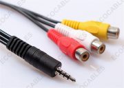 Yellow White Red Stereo Signal AV Cable3