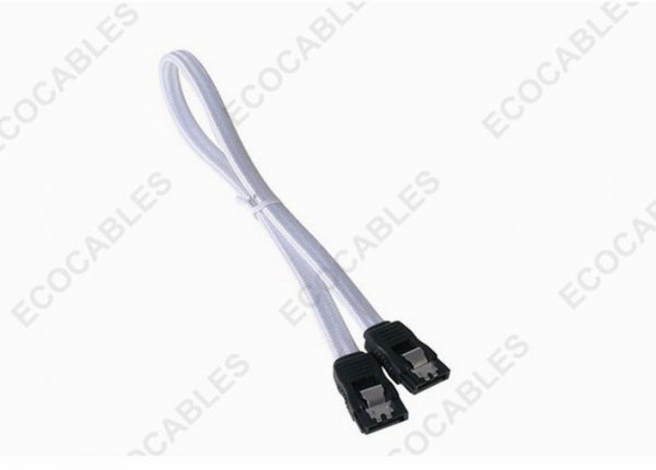 White Female to Female SATA 3.0 Cable Hard Drive Data Cable1jpg