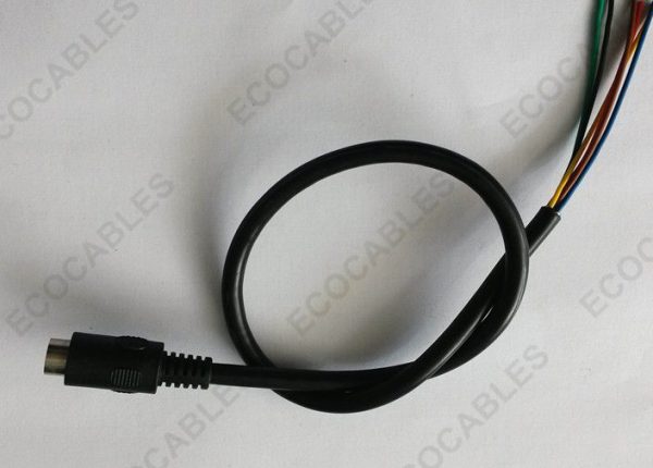 Vertical Angle Mini DIN Video Extension Cable