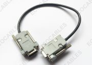 24AWG 4C DB9pin Male To Female Cable Electrical Wire Harness1