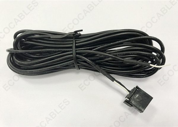Black Taximeter Electrical Wire Harness For Commercial Vehicles With Samtec ISSM-041