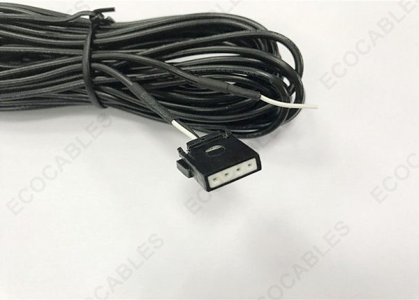 Black Taximeter Electrical Wire Harness For Commercial Vehicles With Samtec ISSM-042