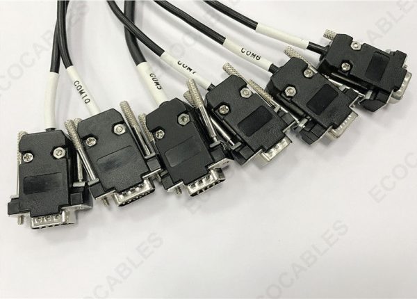 Taximeter Electrical Cable Harness Assembly For Public Transport With Black Shell D-Sub Connectors2