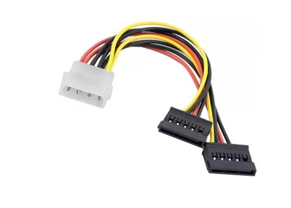 Wiązka przewodów elektrycznych IDE 4 Przypnij mężczyznę do 15 Pin Dual SATA