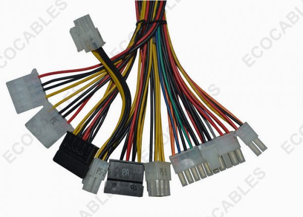 普遍的 6 Pin Electric Wire Harness 20AWG Coaxial Cable1