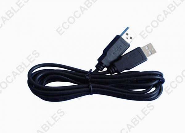 Black UL2725 USB Extension Cable