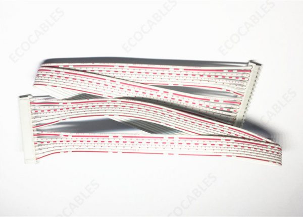 两侧带状电缆组件 XHP-16P UL2468 26 awg White Red 450mm1